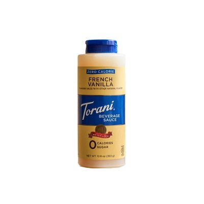 Torani Zero Calorie Beverage Sauce French Vanilla 12.8 oz, Pack of 2