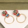 SOHI Women's Silver Oriental Drop Earrings - 2 of 3