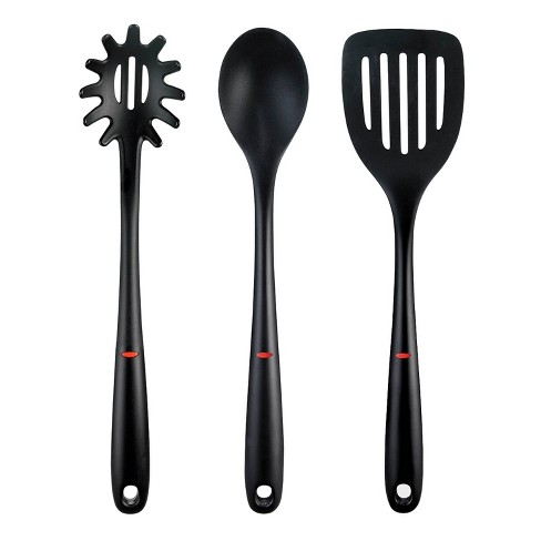 OXO 3PC Nylon Utensil Set Black