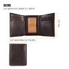 Carhartt Men's Durable Oil Tan Leather Wallets, Available in Multiple Styles – Front pocket, Bi-Fold, Trifold Wallets - 3 of 4