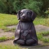Northlight 17" Dark Gray Meditating Buddha Dog Outdoor Garden Statue - 2 of 4