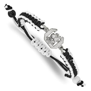 Black Bow Jewelry Stainless Steel South Carolina Gamecocks NCAA charm Bracelet 9 Inch - 1 of 3