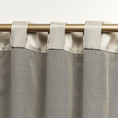 Sand Polyester Room Darkening Beaded Valance Curtain Panels
