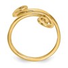 Black Bow Jewelry Swirl Toe Ring in 14 Karat Yellow Gold - Adjustable - 2 of 4