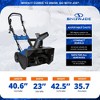 Snow Joe Corded Electric Snow Blower, 15-Amp Motor, 21" Clearing Path - Single-Stage Walk-Behind Thrower w/ 20 Feet Throwing Distance & LED Light for - 2 of 4