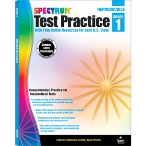 Spectrum Test Practice, Grade 1 - by  Spectrum & Carson Dellosa Education (Paperback) - 1 of 1