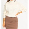 Women's BUTTON NECK KNIT - Q2 - 2 of 4