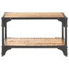 vidaXL Industrial Brown Coffee Table with Storage Shelf - 2 of 4