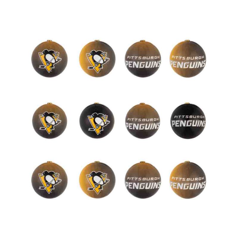 Evergreen Holiday Ball Ornaments, Set of 12, Pittsburgh Penguins, 1 of 5