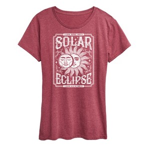 Women's - Instant Message - Celestial Solar Eclipse Short Sleeve Graphic T-Shirt - 1 of 4