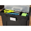 IRIS USA Portable Letter Size File Box with Handle for Hanging Folders - 3 of 4