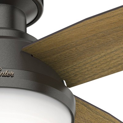 Noble Bronze 44" Dempsey Low Profile Ceiling Fan with LED Light and Remote