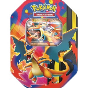 Pokemon TCG: Mega Charizard Y Tin - 4 Packs, Promo Card : Target