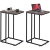 GALAXHERO C-Shaped Side Table Set of 2, 2-Tier Small End Tables for Sofa or Bed, Metal Frame Tables for Living Room, Bedroom, or Home Office - 3 of 4