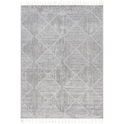 Nuloom Kerry Textured Geometric Tasseled Area Rug