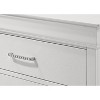 Vynxaria Modern Glam 1pc 2-Drawer Nightstand, White Solid Wood, Crystal-Like Diamond Tufted Texture, Durable Bedroom Furniture - 4 of 4