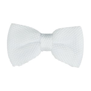INSPIRE CHIC Men's Pre-Tied Adjustable Strap Solid Color Knitted Bow Ties - 1 of 4