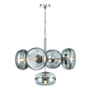 Eurofase Lighting Nottingham 5 - Light Chandelier in  Nickel - 1 of 3