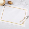 Saro Lifestyle Embroidered Line Design Placemat (Set of 4) - 4 of 4