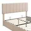 CAVINAS Queen Size Hydraulic Storage Bed Modern Wooden Bed Frame with Upholstered Headboard for Bedroom - 3 of 4
