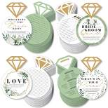 Big Dot of Happiness Boho Botanical Bride - 4 Games - Who Knows The Bride Best, Bride or Groom Quiz, What’s in Your Purse and Love - Gamerific Bundle