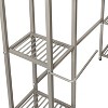Honey-Can-Do 5-Tier Over the Toilet Steel Storage Shelf Silver: Space Saver, Fixed Shelves, Anti-Tip Design - 3 of 4