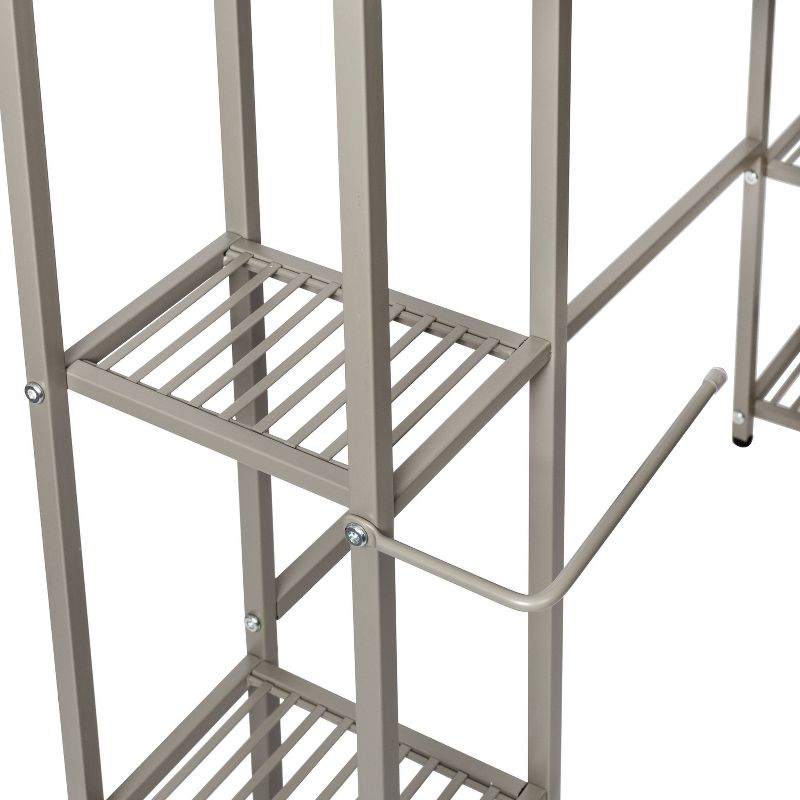 Honey-Can-Do 5-Tier Over the Toilet Steel Storage Shelf Silver, 4 of 9