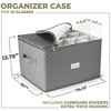 Sorbus Quilted Glassware Storage Case with Dividers - Holds 12 - Great for Protecting Wine Glasses, Champagne Flutes, Goblets, and more - 3 of 4