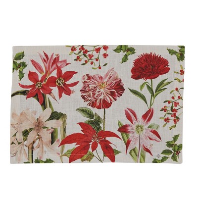 Split P Holiday Botanicals Placemat Set - White