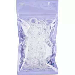 scunci Medium Size Polybands - Clear - 500ct