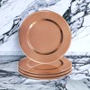 American Atelier Charger Plate Beaded Large 13”, Set of 4 Decorative Service Plates for Home, Professional Fine Dining, Weddings, Catering, Copper - 3 of 3