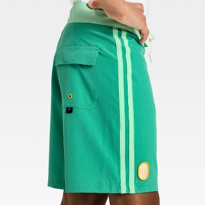 Art Class Boys' Solid Boardshort with Side Taping - art class™ Green 14 — фото 3