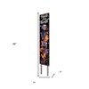 HomeRoots 42" Black And Orange Trick or Treat Halloween Skeleton Solid Wood Garden Stake - 3 of 4