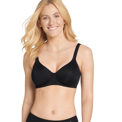 Jockey Women's Forever Fit Mid Impact Molded Cup Active Bra XL Black