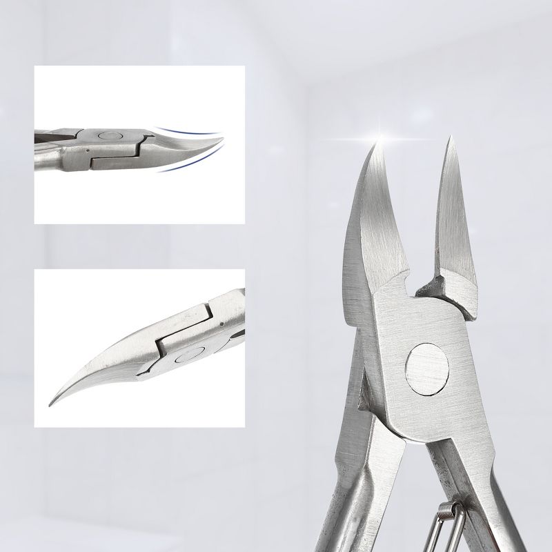 Unique Bargains Stainless Steel Toenail Clippers 4.92"x2.76" with 1 Clipper Protective Case, 3 of 7
