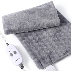 Coucheta Weighted Heating Pad with Massager, 3 Heat & 3 Massage Settings for Neck & Shoulder Pain Relief, 12x24 Inch 5lbs, Auto Shut-Off - 1 of 4