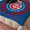 Chicago Cubs MLB Plateau Silk Touch Throw Blanket 46X60 Inches - 2 of 4