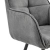 30" Verona Bar Stool with Fabric Finish, Metal Frame & Foam Cushion - Armen Living - 4 of 4