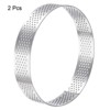 Unique Bargains Heat-Resistant Perforated Stainless Steel Cake Rings for Baking - 3 of 4