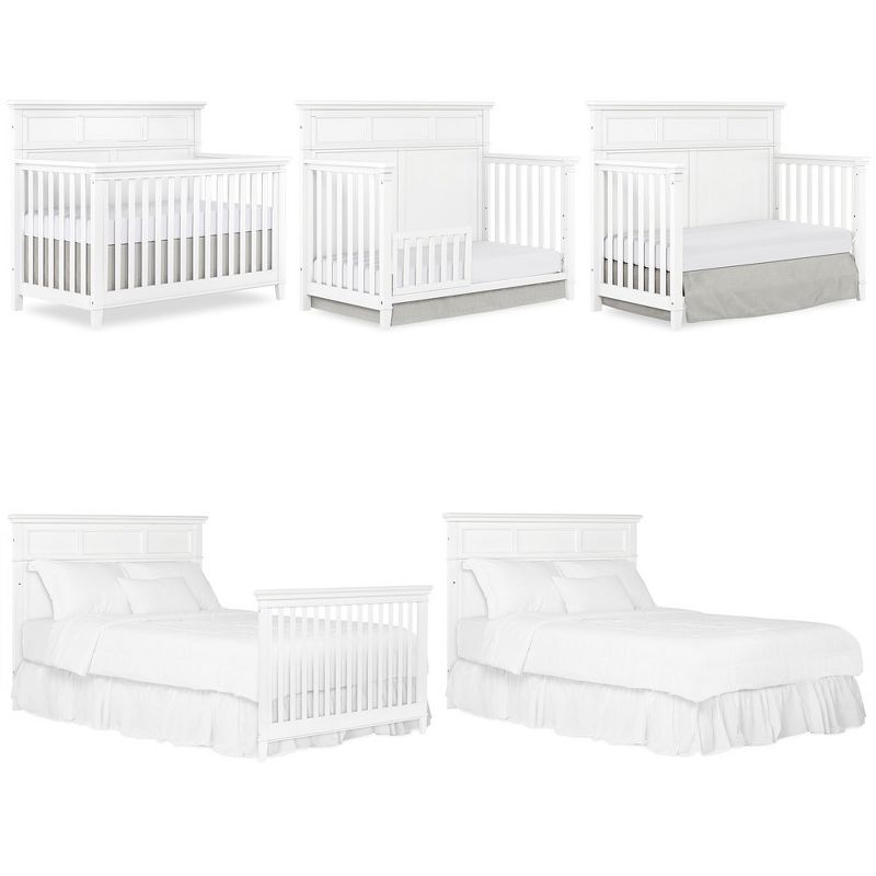 Slumber Baby Blue Ridge 4 in 1 Convertible Crib in White, 5 of 8