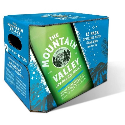 Mountain Valley Sparkling Water - 500 Ml Glass Bottle (Pack of 12)