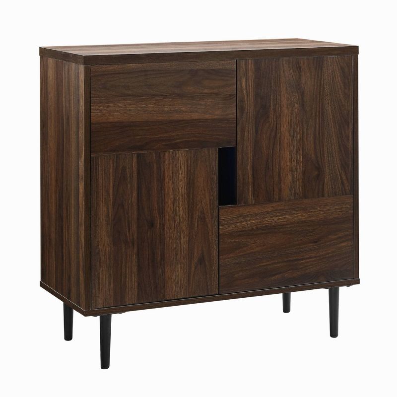 Modern Accent Cabinet with Color Pop Interior - Saracina Home, 1 of 13