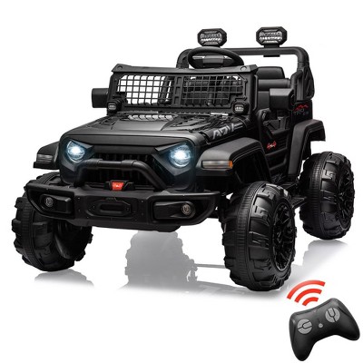 2 Seaters Kids Ride On Truck with Remote Control,20“ Large Seat Ride On Car for Toddlers