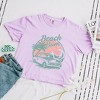 Simply Sage Market Women's Beach Bum Vintage Car Short Sleeve Relaxed Fit Cropped Tee - 3 of 3