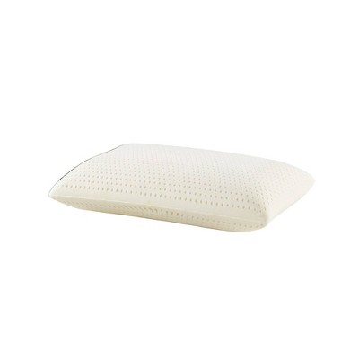 Keeco King Natural Latex Pillow: 300 Thread Count Cotton Cover, Medium Fill Density, Universal Sleeper, Machine Washable