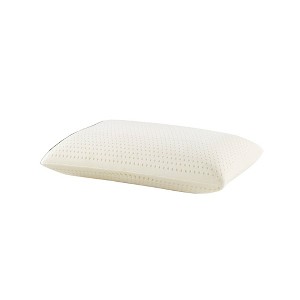 Keeco King Natural Latex Pillow: 300 Thread Count Cotton Cover, Medium Fill Density, Universal Sleeper, Machine Washable - 1 of 4