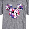 Men's - Disney - Mickey Plaid Logo Short Sleeve Graphic T-Shirt - 2 of 4