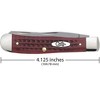 CASE XX WR Trapper Pocket Knife -  Old Red Bone Pocket Worn Corn Cob Jig Handle - 3 of 4