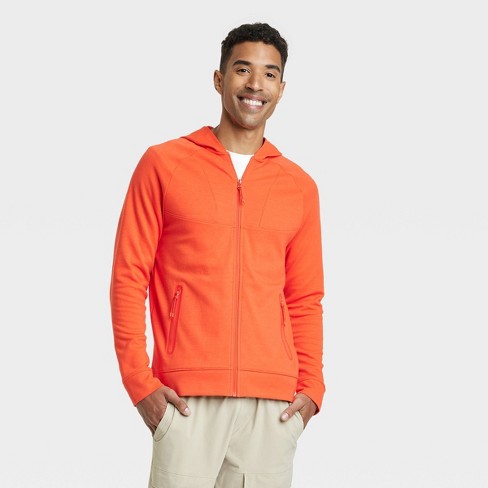 Men's Ponte Full-Zip Hoodie - All in Motion™ Orange L