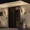 LLHZSY Modern 1-Light 15" Integrated LED  Outdoor Wall Light Fixture with Seeded Glass - 3000K Warm Light - 4 of 4